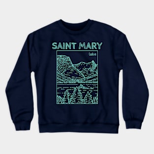 Saint Mary Lake Crewneck Sweatshirt